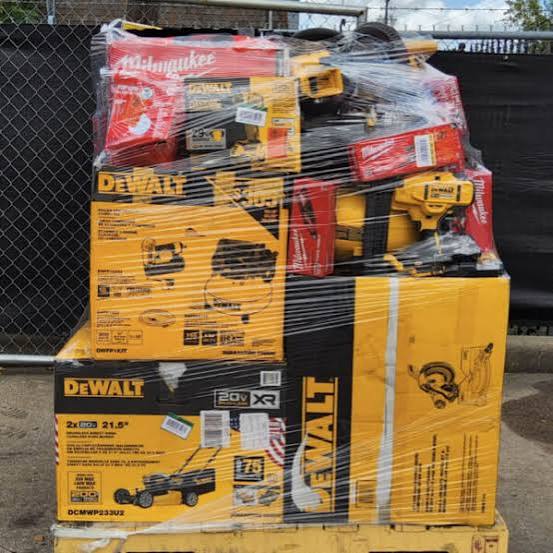 mixed tools pallet Mixed Milwaukee and DeWalt Tools
