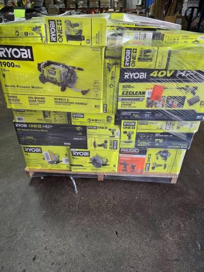Ryobi tools pallet